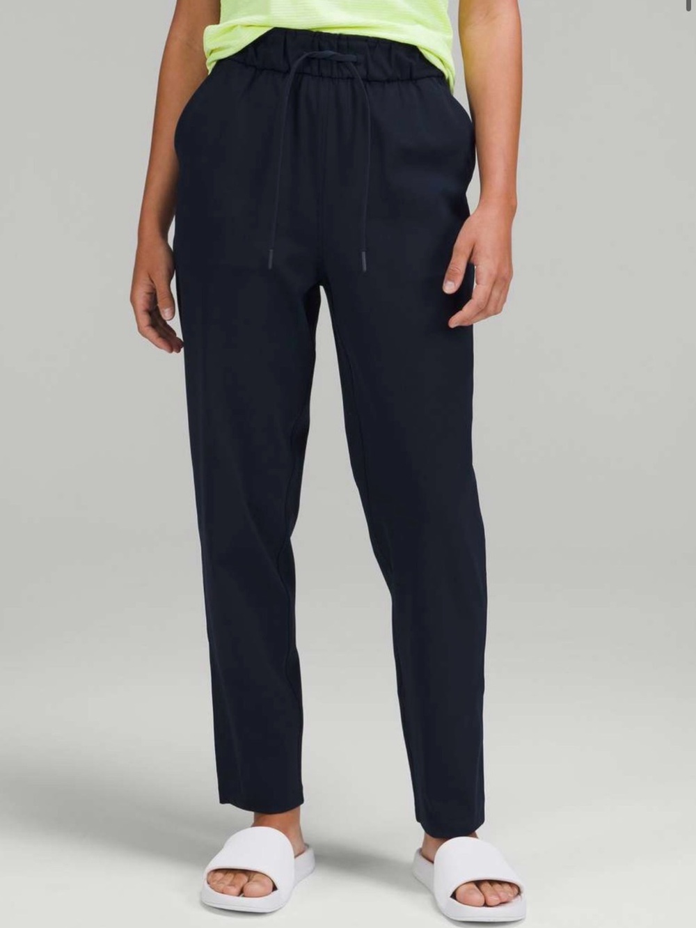 Lululemon Athletica Stretch High-Rise Pants, 27”True Navy, size 6